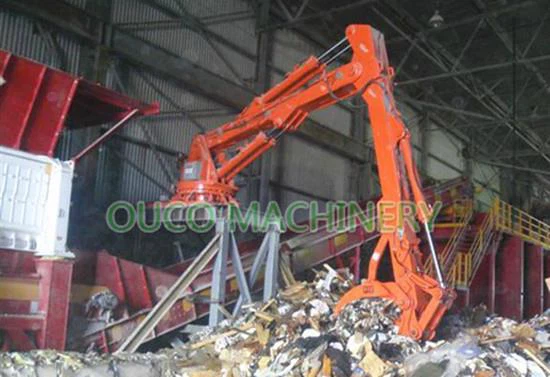 Stationary Electrical Materical Handler For Solid Waste